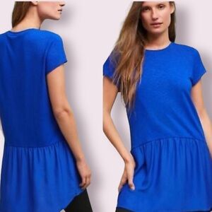 Anthropologie Dolan Left Coast Collection Royal Blue Hi-Lo Tunic